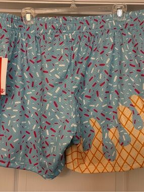 Baseball Life 101 Men's Frozen Ropes Ice Cream Sprinkle Mesh Shorts Large NWT